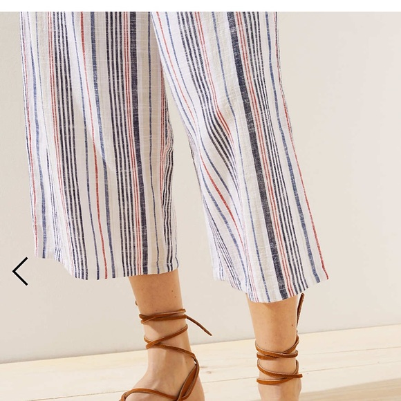 LOFT linen blend smocked waist pants - Picture 2 of 6